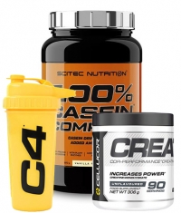 PROMO STACK SCITEC 100% Casein + CREATIN + SHAKER